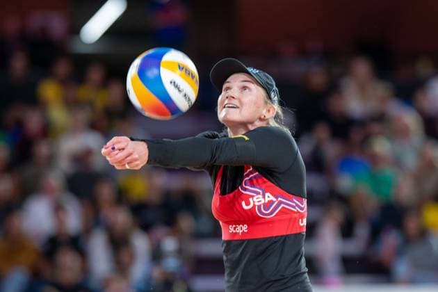 RECORD DATE NOT STATED ADELAIDE, AUSTRALIA - NOVEMBER 21: Taryn Brasher (Player 2 - USA) during the Beach volleyball, Beachvolleyball World Championships at Adelaide on November 21, 2025 in Adelaide, Australia. Australia Copyright: xBEAUTIFULxSPORTS PeterxWeberx