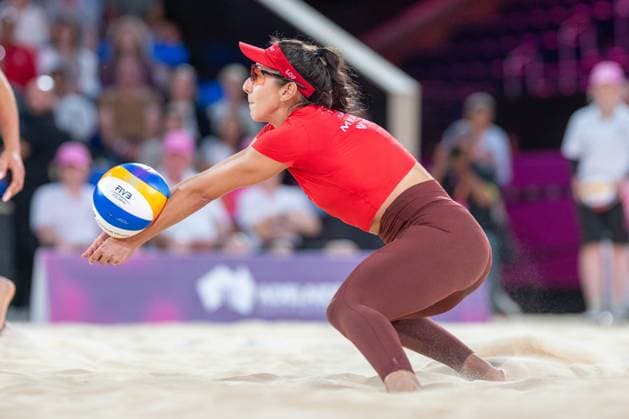 RECORD DATE NOT STATED ADELAIDE, AUSTRALIA - NOVEMBER 21: Melissa Humana-Paredes (Player 1 - CAN) during the Beach volleyball, Beachvolleyball World Championships at Adelaide on November 21, 2025 in Adelaide, Australia. Australia Copyright: xBEAUTIFULxSPORTS PeterxWeberx