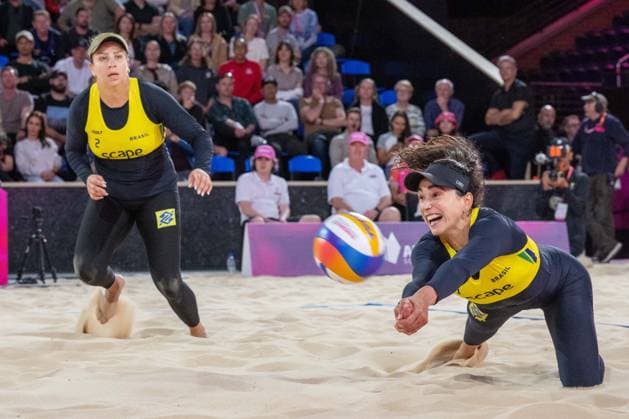 RECORD DATE NOT STATED ADELAIDE, AUSTRALIA - NOVEMBER 21: Carolina Solberg Salgado (Player 1 - BRA) during the Beach volleyball, Beachvolleyball World Championships at Adelaide on November 21, 2025 in Adelaide, Australia. Australia Copyright: xBEAUTIFULxSPORTS PeterxWeberx
