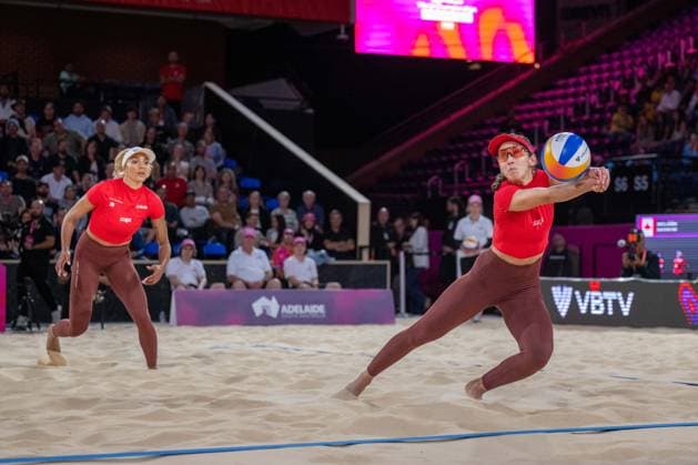 RECORD DATE NOT STATED ADELAIDE, AUSTRALIA - NOVEMBER 21: Melissa Humana-Paredes (Player 1 - CAN) during the Beach volleyball, Beachvolleyball World Championships at Adelaide on November 21, 2025 in Adelaide, Australia. Australia Copyright: xBEAUTIFULxSPORTS PeterxWeberx