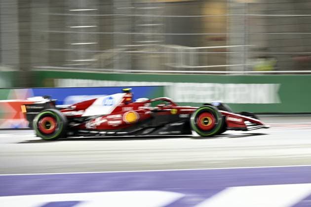 Formula 1 Grand Prix of Las Vegas 2025 - Third Practice Session Classification LAS VEGAS, NEVADA - NOVEMBER 21: Charles Leclerc of Scuderia Ferrari (16) competes Third Practice Session Classification for F1 Grand Prix of Las Vegas at Las Vegas Strip Circuit on November 21, 2025 in Las Vegas, Nevada, United States. Tayfun Coskun Anadolu Nevada United States. Editorial use only. Please get in touch for any other usage.  Copyright: x2025xAnadoluxTayfunxCoskunx