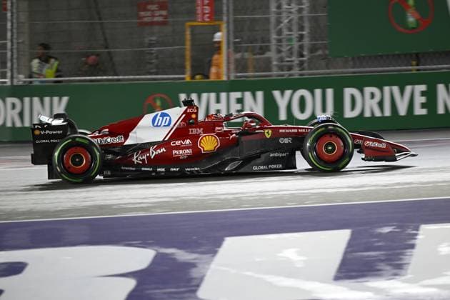 Formula 1 Grand Prix of Las Vegas 2025 - Third Practice Session Classification LAS VEGAS, NEVADA - NOVEMBER 21: Charles Leclerc of Scuderia Ferrari (16) competes Third Practice Session Classification for F1 Grand Prix of Las Vegas at Las Vegas Strip Circuit on November 21, 2025 in Las Vegas, Nevada, United States. Tayfun Coskun Anadolu Nevada United States. Editorial use only. Please get in touch for any other usage.  Copyright: x2025xAnadoluxTayfunxCoskunx