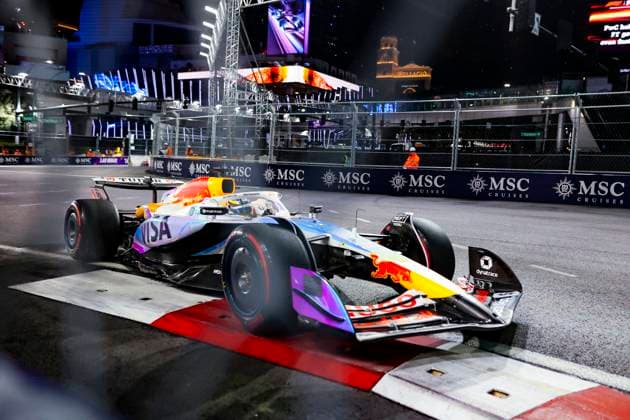 F1 - LAS VEGAS GRAND PRIX 2025 06 HADJAR Isack (fra), Visa Cash App RB F1 Team VCARB02, action during the 2025 Formula 1 Las Vegas Grand Prix, 22th round of the 2025 FIA Formula One World Championship, WM, Weltmeisterschaft from November 21 to 23, 2025 on the Las Vegas Strip Circuit, in Paradise, Nevada, United States of America - ParadiseUnited States  Copyright: xJoaoxFilipex
