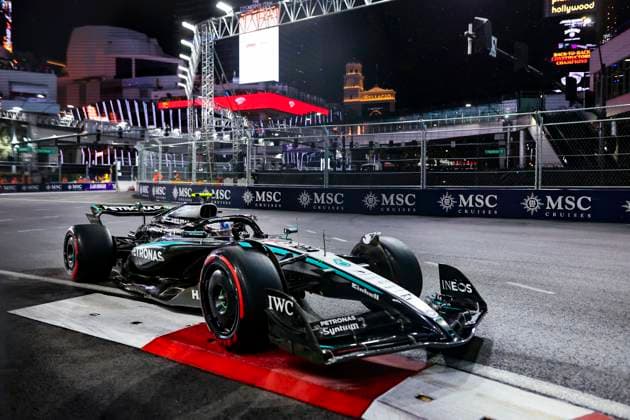 F1 - LAS VEGAS GRAND PRIX 2025 12 KIMI ANTONELLI Andrea (ita), Mercedes AMG F1 Team W16, action during the 2025 Formula 1 Las Vegas Grand Prix, 22th round of the 2025 FIA Formula One World Championship, WM, Weltmeisterschaft from November 21 to 23, 2025 on the Las Vegas Strip Circuit, in Paradise, Nevada, United States of America - ParadiseUnited States  Copyright: xJoaoxFilipex