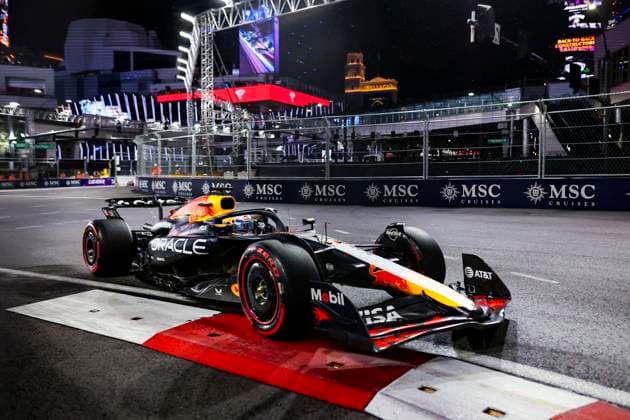 F1 - LAS VEGAS GRAND PRIX 2025 01 VERSTAPPEN Max (nld), Red Bull Racing RB21, action during the 2025 Formula 1 Las Vegas Grand Prix, 22th round of the 2025 FIA Formula One World Championship, WM, Weltmeisterschaft from November 21 to 23, 2025 on the Las Vegas Strip Circuit, in Paradise, Nevada, United States of America - ParadiseUnited States  Copyright: xJoaoxFilipex