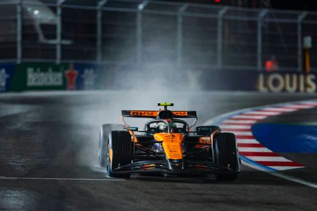 F1 - LAS VEGAS GRAND PRIX 2025 04 NORRIS Lando (gbr), McLaren F1 Team MCL39, action during the 2025 Formula 1 Las Vegas Grand Prix, 22th round of the 2025 FIA Formula One World Championship, WM, Weltmeisterschaft from November 21 to 23, 2025 on the Las Vegas Strip Circuit, in Paradise, Nevada, United States of America - ParadiseUnited States  Copyright: xJoaoxFilipex