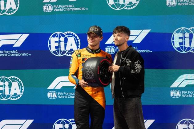 F1 - LAS VEGAS GRAND PRIX 2025 NORRIS Lando (gbr), McLaren F1 Team MCL39, portrait pole position during the 2025 Formula 1 Las Vegas Grand Prix, 22th round of the 2025 FIA Formula One World Championship, WM, Weltmeisterschaft from November 21 to 23, 2025 on the Las Vegas Strip Circuit, in Paradise, Nevada, United States of America -  Copyright: xJoaoxFilipex