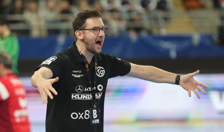 Bietigheim , Handball 2 Bundesliga SG BBM Bietigheim vs TV Grosswallstadt , Coach Andre Lohrbach Grosswallstadt