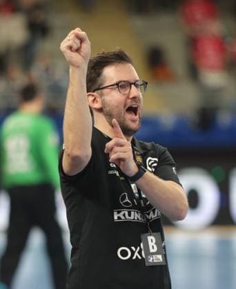 Bietigheim , Handball 2 Bundesliga SG BBM Bietigheim vs TV Grosswallstadt , Andre Lohrbach Coach Grosswallstadt