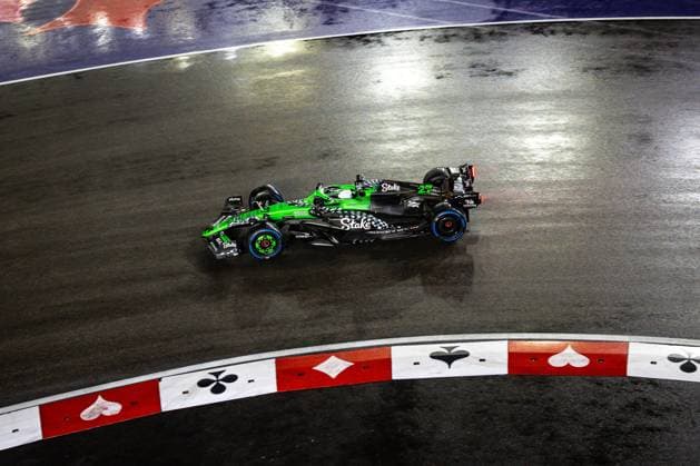 F1 - LAS VEGAS GRAND PRIX 2025 27 HULKENBERG Nico (ger), Stake F1 Team Kick C45, action during the 2025 Formula 1 Las Vegas Grand Prix, 22th round of the 2025 FIA Formula One World Championship, WM, Weltmeisterschaft from November 21 to 23, 2025 on the Las Vegas Strip Circuit, in Paradise, Nevada, United States of America - ParadiseUnited States  Copyright: xAndrÃ xFerreirax