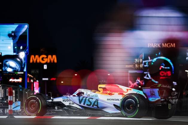 F1 - LAS VEGAS GRAND PRIX 2025 06 HADJAR Isack (fra), Visa Cash App RB F1 Team VCARB02, action during the 2025 Formula 1 Las Vegas Grand Prix, 22th round of the 2025 FIA Formula One World Championship, WM, Weltmeisterschaft from November 21 to 23, 2025 on the Las Vegas Strip Circuit, in Paradise, Nevada, United States of America - ParadiseUnited States  Copyright: xEricxAlonsox