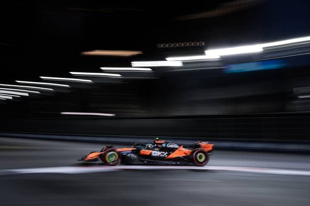 F1 - LAS VEGAS GRAND PRIX 2025 04 NORRIS Lando (gbr), McLaren F1 Team MCL39, action during the 2025 Formula 1 Las Vegas Grand Prix, 22th round of the 2025 FIA Formula One World Championship, WM, Weltmeisterschaft from November 21 to 23, 2025 on the Las Vegas Strip Circuit, in Paradise, Nevada, United States of America - ParadiseUnited States  Copyright: xEricxAlonsox