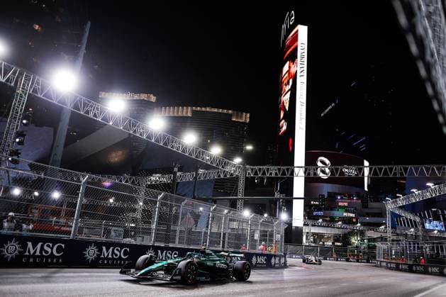 F1 - LAS VEGAS GRAND PRIX 2025 14 ALONSO Fernando (spa), Aston Martin F1 Team AMR24, action during the 2025 Formula 1 Las Vegas Grand Prix, 22th round of the 2025 FIA Formula One World Championship, WM, Weltmeisterschaft from November 21 to 23, 2025 on the Las Vegas Strip Circuit, in Paradise, Nevada, United States of America - ParadiseUnited States  Copyright: xEricxAlonsox