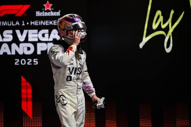 F1 - LAS VEGAS GRAND PRIX 2025 LAWSON Liam (nzl), Visa Cash App RB F1 Team VCARB02, portrait during the 2025 Formula 1 Las Vegas Grand Prix, 22th round of the 2025 FIA Formula One World Championship, WM, Weltmeisterschaft from November 21 to 23, 2025 on the Las Vegas Strip Circuit, in Paradise, Nevada, United States of America - ParadiseUnited States  Copyright: xEricxAlonsox