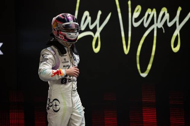 F1 - LAS VEGAS GRAND PRIX 2025 LAWSON Liam (nzl), Visa Cash App RB F1 Team VCARB02, portrait during the 2025 Formula 1 Las Vegas Grand Prix, 22th round of the 2025 FIA Formula One World Championship, WM, Weltmeisterschaft from November 21 to 23, 2025 on the Las Vegas Strip Circuit, in Paradise, Nevada, United States of America - ParadiseUnited States  Copyright: xEricxAlonsox