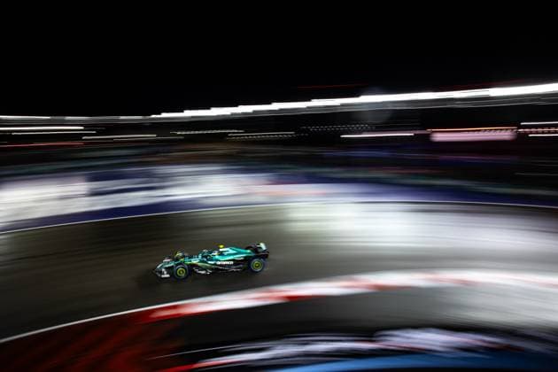 F1 - LAS VEGAS GRAND PRIX 2025 14 ALONSO Fernando (spa), Aston Martin F1 Team AMR24, action during the 2025 Formula 1 Las Vegas Grand Prix, 22th round of the 2025 FIA Formula One World Championship, WM, Weltmeisterschaft from November 21 to 23, 2025 on the Las Vegas Strip Circuit, in Paradise, Nevada, United States of America - ParadiseUnited States  Copyright: xAndrÃ xFerreirax