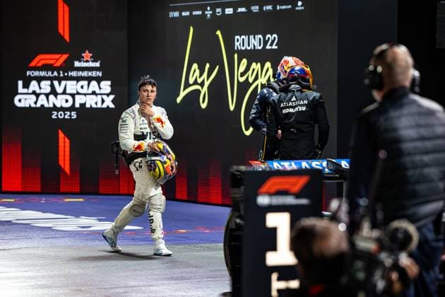 F1 - LAS VEGAS GRAND PRIX 2025 HADJAR Isack (fra), Visa Cash App RB F1 Team VCARB02, portrait during the 2025 Formula 1 Las Vegas Grand Prix, 22th round of the 2025 FIA Formula One World Championship, WM, Weltmeisterschaft from November 21 to 23, 2025 on the Las Vegas Strip Circuit, in Paradise, Nevada, United States of America - ParadiseUnited States  Copyright: xAndrÃ xFerreirax