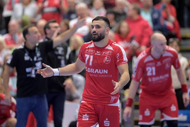 Mohamed Amine Darmoul MT Melsungen 71 , GER, MT Melsungen SG Flensburg Handewitt, Handball, 1 Bundesliga, 13 Matchday, Season 2025 2026, 21 11 2025, GER, MT Melsungen SG Flensburg Handewitt, Handball, 1 Bundesliga, 13 Matchday, Season 2025 2026, 21 11 2025 Kassel Copyright: xEibner-Pressefotox xRolandxSippelx EP_RSL