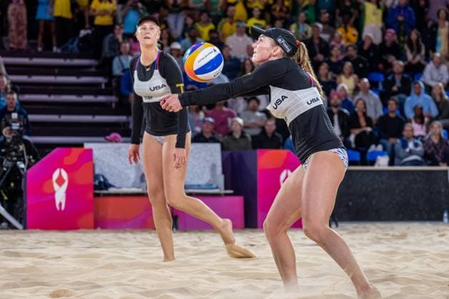 RECORD DATE NOT STATED ADELAIDE, AUSTRALIA - NOVEMBER 22: Kristen Nuss (Player 1 - USA), Taryn Brasher (Player 2 - USA) during the Beach volleyball, Beachvolleyball World Championships at Adelaide on November 22, 2025 in Adelaide, Australia. Australia Copyright: xBEAUTIFULxSPORTS PeterxWeberx