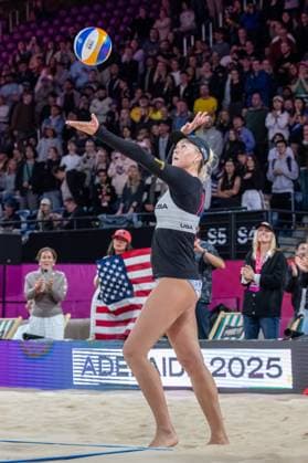 RECORD DATE NOT STATED ADELAIDE, AUSTRALIA - NOVEMBER 22: Taryn Brasher (Player 2 - USA) during the Beach volleyball, Beachvolleyball World Championships at Adelaide on November 22, 2025 in Adelaide, Australia. Australia Copyright: xBEAUTIFULxSPORTS PeterxWeberx