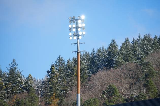 Soccer, Google Pixel Womens Bundesliga, 11 Matchday, 2025 2026, SC Freiburg vs Carl Zeiss Jena, 22 11 2025, Dreisamstadion, Freiburg, Floodlight masts, Freiburg Dreisamstadion Baden Württemberg Germany Copyright: xFINLEYxMÖRCHx