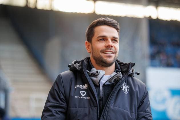 Coach Victor Kleinhenz FCS GER, FC Hansa Rostock vs 1 FC Schweinfurth 05, Football, Men, 3 Liga, 15 Matchday, Season 2025 2026, 22 11 2025 Rostock Ostseestadion Mecklenburg Vorpommern Germany
