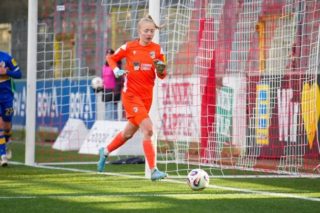 Soccer, Google Pixel Womens Bundesliga, 11 Matchday, 2025 2026, SC Freiburg vs Carl Zeiss Jena, 22 11 2025, Dreisamstadion, Freiburg, Jasmin Janning FC Carl Zeiss Jena Women, 01 Freiburg Dreisamstadion Baden Württemberg Germany Copyright: xFINLEYxMÖRCHx