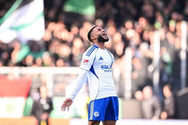 22 11 2025, Football, 2 Bundesliga, Season 2025 2026, Matchday 13, Preußen Münster FC Schalke 04, Moussa Sylla FC Schalke 04 xRHR PHOTO YYx Copyright: KROEGER RHR-FOTOx RHR-FOTO YY