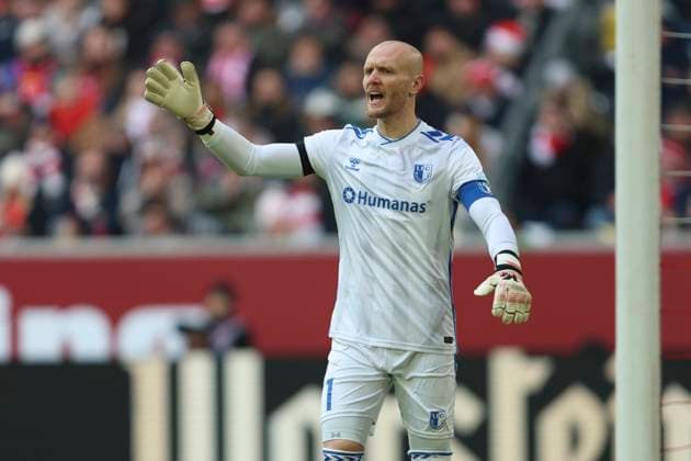 Goalkeeper Dominik Reimann 1 FC Magdeburg gestures during the 2 Bundesliga match between Fortuna Düsseldorf and 1 FC Magdeburg at Merkur Spiel Arena on November 22, 2025 in Düsseldorf, Germany, Germany Photo by Oliver Kaelke DeFodi Images Goalkeeper Dominik Reimann 1 FC Magdeburg gestures during the 2 Bundesliga match between Fortuna Düsseldorf and 1 FC Magdeburg at Merkur Spiel Arena on November 22, 2025 in Düsseldorf, Germany Photo by Oliver Kaelke DeFodi Images Photo by Oliver Kaelke DeFodi Images