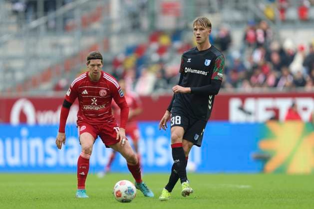 Luka Hyryläinen 1 FC Magdeburg in action, on the ball, single action during the 2 Bundesliga match between Fortuna Düsseldorf and 1 FC Magdeburg, Merkur Spiel Arena on November 22, 2025 in Düsseldorf, Germany Photo by Oliver Kaelke DeFodi Images Luka Hyryläinen 1 FC Magdeburg controls the ball during the 2 Bundesliga match between Fortuna Düsseldorf and 1 FC Magdeburg at Merkur Spiel Arena on November 22, 2025 in Düsseldorf, Germany Photo by Oliver Kaelke DeFodi Images Photo by Oliver Kaelke DeFodi Images