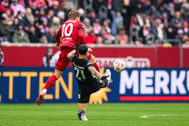 DUSSELDORF, GERMANY - 22 NOVEMBER, 2025: VItalii Kliuiev - Football match Bundesliga 2 Fortuna Duesseldorf - 1. FC Magdeburg at Merkur Spiel Arena.  Copyright: xVITALIIxKLIUIEVx
