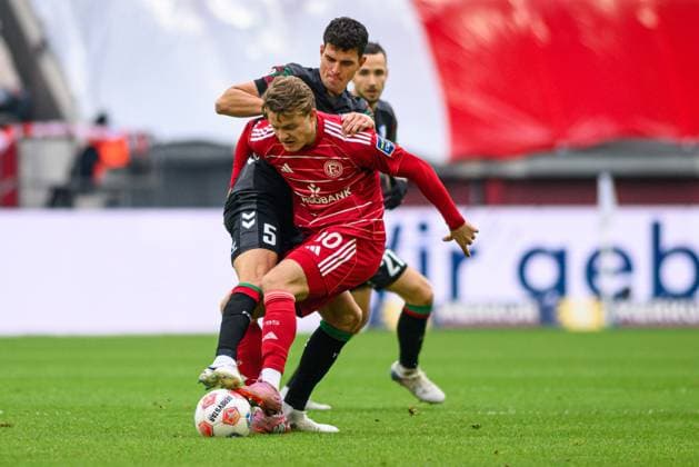 DUSSELDORF, GERMANY - 22 NOVEMBER, 2025: VItalii Kliuiev - Football match Bundesliga 2 Fortuna Duesseldorf - 1. FC Magdeburg at Merkur Spiel Arena.  Copyright: xVITALIIxKLIUIEVx