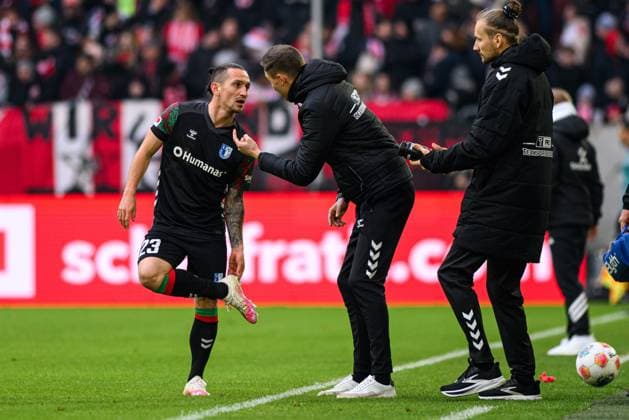 DUSSELDORF, GERMANY - 22 NOVEMBER, 2025: VItalii Kliuiev - Football match Bundesliga 2 Fortuna Duesseldorf - 1. FC Magdeburg at Merkur Spiel Arena.  Copyright: xVITALIIxKLIUIEVx