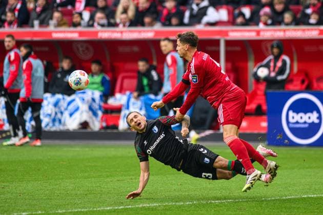 DUSSELDORF, GERMANY - 22 NOVEMBER, 2025: VItalii Kliuiev - Football match Bundesliga 2 Fortuna Duesseldorf - 1. FC Magdeburg at Merkur Spiel Arena.  Copyright: xVITALIIxKLIUIEVx