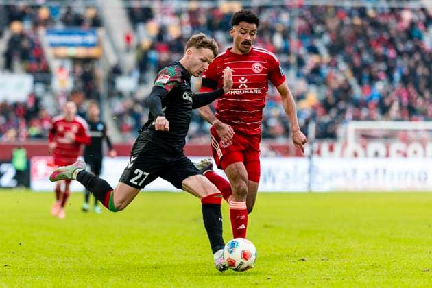 2 Soccer Bundesliga Fortuna Düsseldorf vs 1 FC Magdeburg, 22 11 2025 DUESSELDORF, GERMANY NOVEMBER 22 Philipp Hercher 1 FC Magdeburg, 27 during the Bundesliga match 2 Soccer Bundesliga Fortuna Düsseldorf vs 1 FC Magdeburg at the MERKUR SPIEL ARENA on matchday 11 of Bundesliga 1 November 22, 2025 in Duesseldorf, Germany DFL REGULATIONS PROHIBIT ANY USE OF PHOTOGRAPHS AS IMAGE SEQUENCES AND OR QUASI VIDEO Copyright: xBEAUTIFULxSPORTS KennyxBeelex