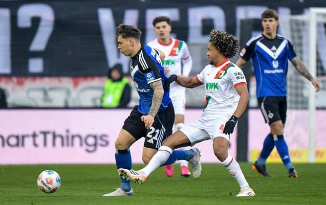 Football, 1. BL, FC Augsburg - Hamburger SV