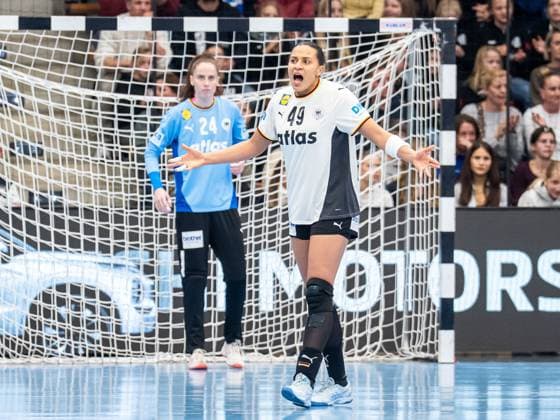 Aimee von Pereira Germany, 49 loud, Germany vs. Switzerland, handball, national match, women, season 2025 2026, 22 11 2025, Germany vs. Switzerland, handball, national match, women, season 2025 2026, 22 11 2025 Goeppingen Copyright: xEibner-Pressefoto MichaelxSchmidx EP_MST