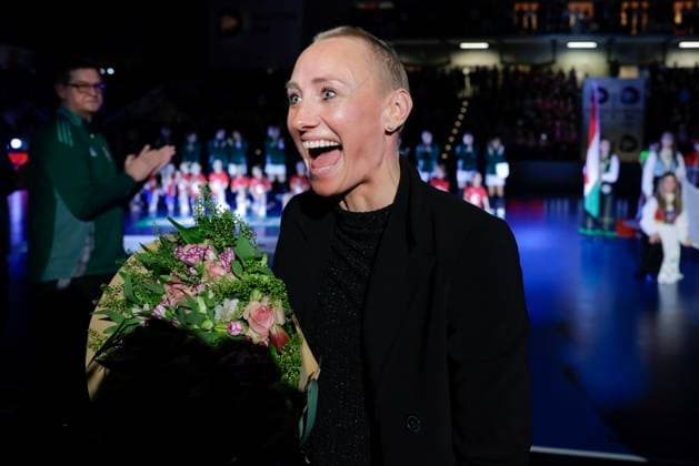 Posten Cup Norway Hungary Sotra 20251122 Handball player Camilla Herrem is honored before the handball match between Norway and Hungary during the Posten Cup in Sotra Arena Photo Paul S Amundsen NTB Sotra Norway EDITORIAL USE ONLY RESTRICTED USE FOR BETTING COMPANIES  Copyright: xPaulxS.xAmundsenx xNTBx