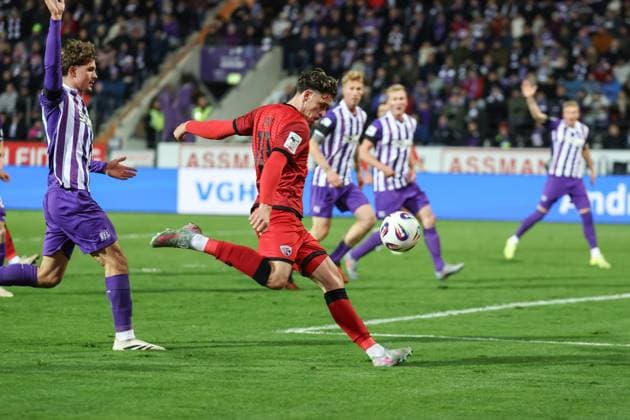 3 Liga VfL Osnabrück FC Ingolstadt 04 Goal chance missed Dennis Kaygin 10, FCI 3 Liga FC Ingolstadt 04 Season 2025 2026 VfL Osnabrück