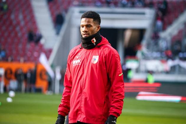 Germany 1 Bundesliga 2025 26, 11 Matchday FC Augsburg vs Hamburger SV, WWK Arena Augsburg Samuel Essende, FC Augsburg, 9 Augsburg WWK Arena Bayern Germany Copyright: xBenedictxChristx