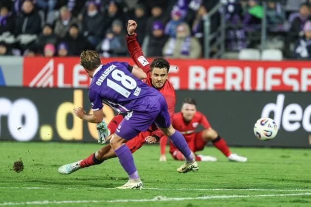 3 Liga VfL Osnabrück FC Ingolstadt 04 Goal chance missed Fredrik Carlsen 8, FCI Kehl Lars 18 VFL 3 Liga FC Ingolstadt 04 Season 2025 2026 VfL Osnabrück