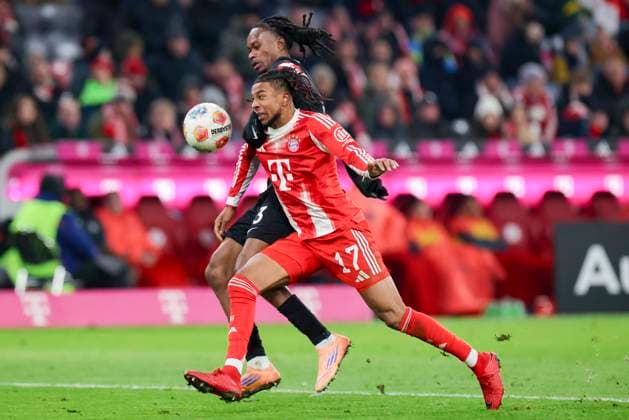 Jordy Makengo SC Freiburg and Michael Olise FC Bayern Muenchen battle for the ball, Bundesliga, FC Bayern München v Sport Club Freiburg, Allianz Arena, November 22, 2025 in Munich, Germany Photo by Marco Steinbrenner DeFodi Images Jordy Makengo SC Freiburg and Michael Olise FC Bayern Muenchen battle for the ball, Bundesliga, FC Bayern München v Sport Club Freiburg, Allianz Arena, November 22, 2025 in München, Germany Photo by Marco Steinbrenner DeFodi Images DFL regulations prohibit any use of photographs as image sequences and or quasi video
