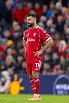 Football - FA Premier League - Liverpool FC v Nottingham Forest FC LIVERPOOL, ENGLAND - Saturday, November 22, 2025: Liverpool s Mohamed Salah reacts to conceding the third goal during the FA Premier League match between Liverpool FC and Nottingham Forest FC at Anfield. (Photo by David Rawcliffe Propaganda) LIVERPOOL Anfield MERSEYSIDE ENGLAND  Copyright: xDavidxRawcliffex P2025-11-22-Liverpool_Nottingham_Forest-81