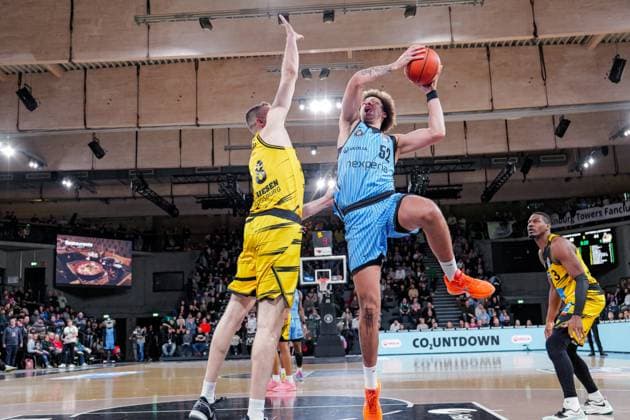 Germany Basketball Bundesliga BBL 2025 26, 8 Matchday Veolia Towers Hamburg vs MHP RIESEN Ludwigsburg Inselpark Arena Hamburg Zacharie Perrin Veolia Towers Hamburg, 52 Copyright: xStefanxTrochax