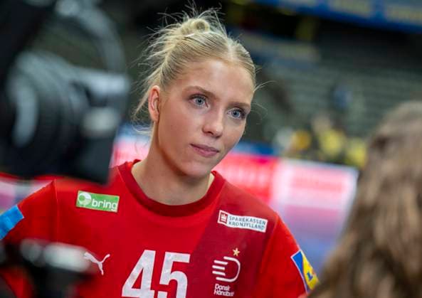 HALMSTAD 2025 11 22 Denmark s Julie Scaglione is interviewed after Saturday s handball international match between Sweden and Denmark in Halmstad Arena HALMSTAD SWEDEN x50090x  Copyright: xJohanxNilssonx xTTx HANDBALL SWEDEN-DENMARK