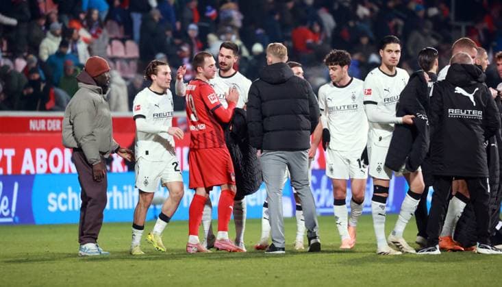 22 11 25 1 FC Heidenheim Borussia Mönchengladbach Germany, Heidenheim, 22 11 2025, Football, Bundesliga, Season 2025 2026, 1 FC Heidenheim Borussia Mönchengladbach Tim Kleindienst Borussia Mönchengladbach