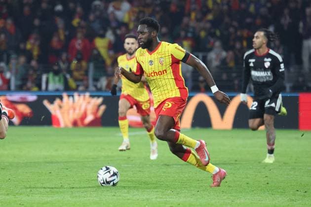 FOOTBALL : RC Lens vs RC Strasbourg - Ligue 1 J13 - 22 11 2025 Odsonne EDOUARD (RC Lens) lors du match RC Lens vs RC Strasbourg, Ligue 1 J13, stade Bollaert-Delelis, le 22 novembre 2025 - photo Laurent Sanson PsnewZ  Copyright: xLaurentxSANSONx xPsnewZx