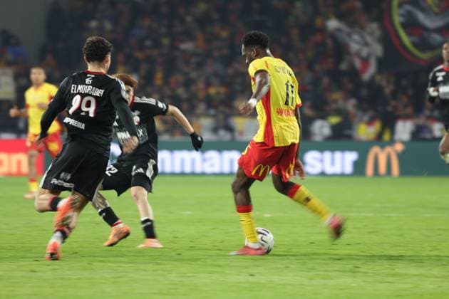 FOOTBALL : RC Lens vs RC Strasbourg - Ligue 1 J13 - 22 11 2025 Odsonne EDOUARD (RC Lens) lors du match RC Lens vs RC Strasbourg, Ligue 1 J13, stade Bollaert-Delelis, le 22 novembre 2025 - photo Laurent Sanson PsnewZ  Copyright: xLaurentxSANSONx xPsnewZx
