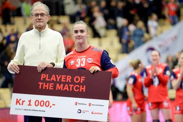 Posten Cup Norway Hungary Sotra 20251122 Norway s Thale Rushfeldt Deila was named player of the match during the handball match between Norway and Hungary during the Posten Cup in Sotra Arena Photo Paul S Amundsen NTB Sotra Norway EDITORIAL USE ONLY RESTRICTED USE FOR BETTING COMPANIES  Copyright: xPaulxS.xAmundsenx xNTBx