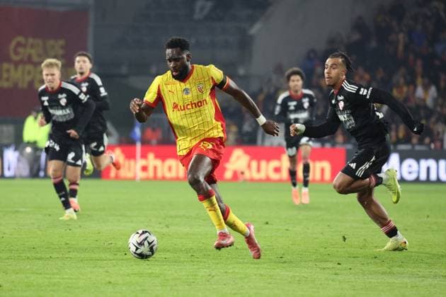 FOOTBALL : RC Lens vs RC Strasbourg - Ligue 1 J13 - 22 11 2025 Odsonne EDOUARD (RC Lens) lors du match RC Lens vs RC Strasbourg, Ligue 1 J13, stade Bollaert-Delelis, le 22 novembre 2025 - photo Laurent Sanson PsnewZ  Copyright: xLaurentxSANSONx xPsnewZx